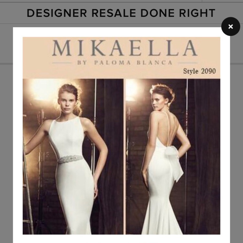 Mikaella Crepe Wedding Dress